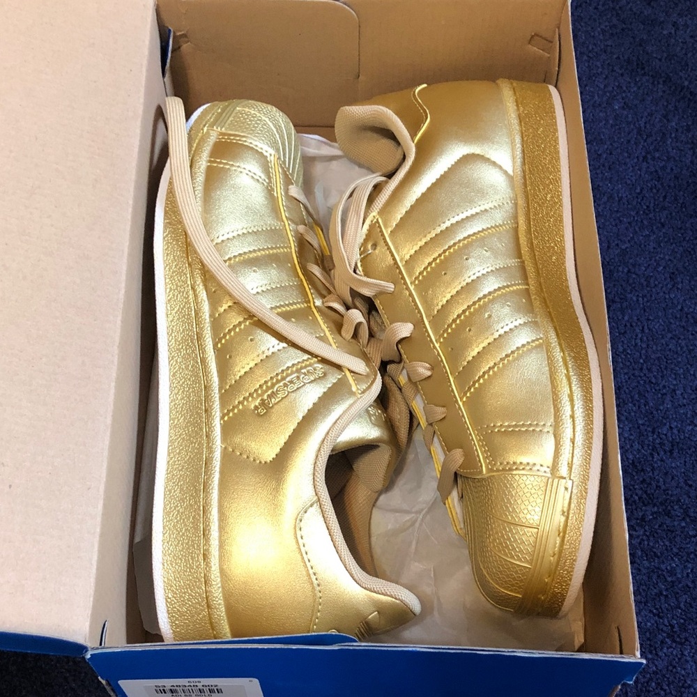 Limited Adidas Superstar Gold Metallic Sneaker